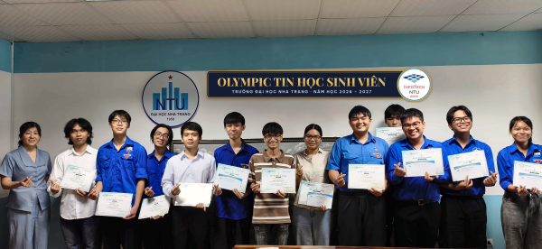 Tổng kết và vinh danh các gương mặt xuất sắc tại Cuộc thi Olympic Tin học Sinh viên NTU năm học 2026 – 2027