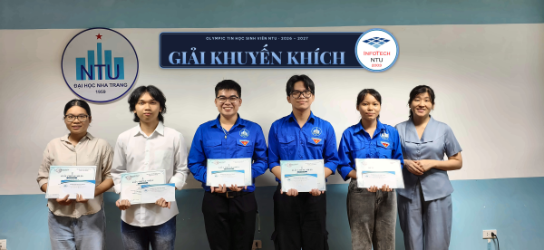 Tổng kết và vinh danh các gương mặt xuất sắc tại Cuộc thi Olympic Tin học Sinh viên NTU năm học 2026 – 2027