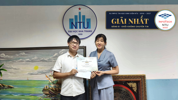 Tổng kết và vinh danh các gương mặt xuất sắc tại Cuộc thi Olympic Tin học Sinh viên NTU năm học 2026 – 2027