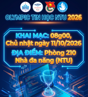 Tổng kết và vinh danh các gương mặt xuất sắc tại Cuộc thi Olympic Tin học Sinh viên NTU năm học 2026 – 2027